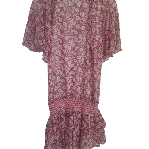 REBECCA MINKOFF PEBBLE FLORAL PRINT DRESS, SIZE SMALL - Picture 5 of 6